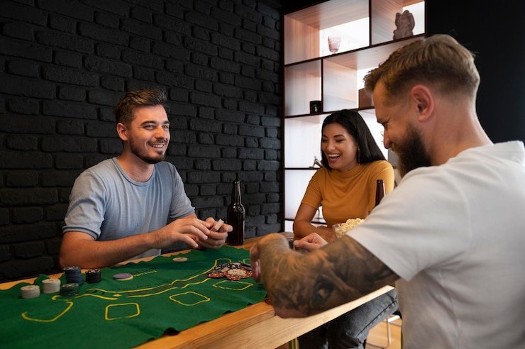 Meja Lightning Baccarat live dealer di riang4d dengan antarmuka pemain yang jelas